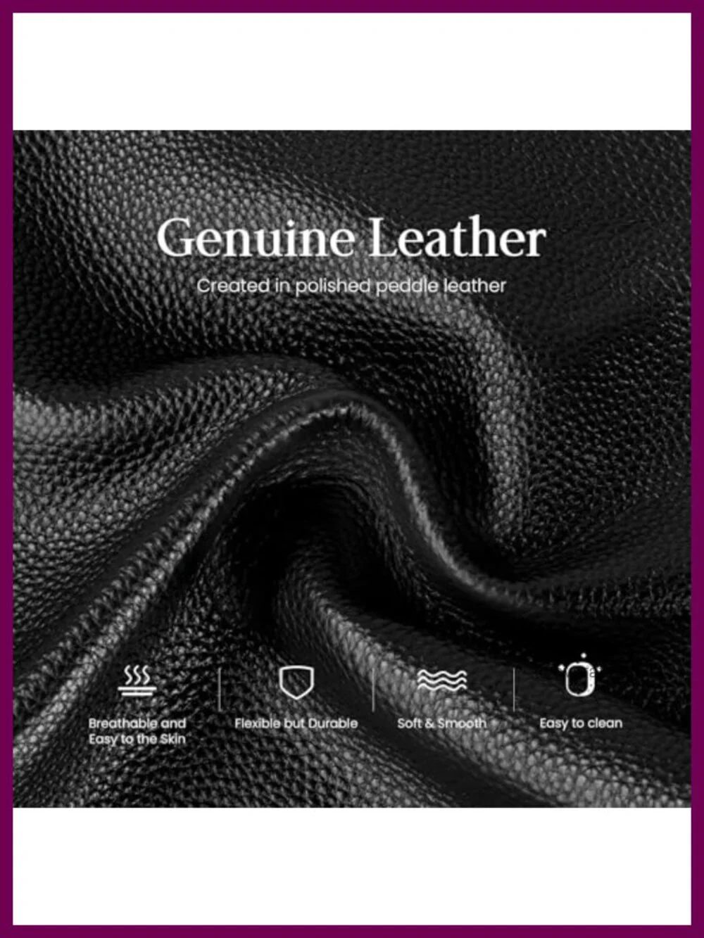 Genuine Leather Anti Theft Fanny Pack Crossbody with RFID Wallet